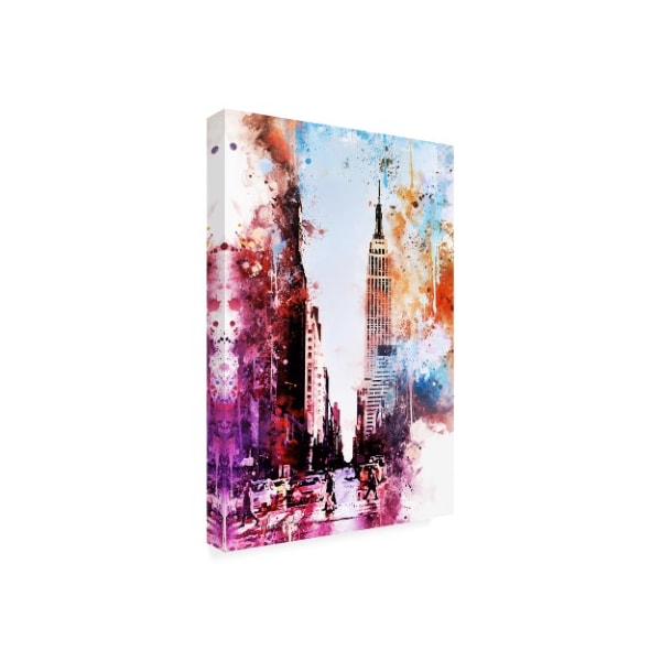 Philippe Hugonnard 'NYC Watercolor Collection - Crossing' Canvas Art,12x19